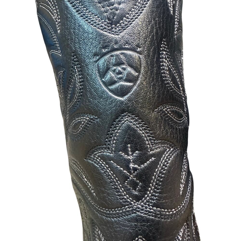 Ariat Women’s Heritage Western Black Deertan Boots 7 Wide - Picture 4 of 11